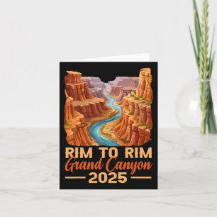 South Rim To North Rim Grand Canyon 2025 Hiking Ou Card