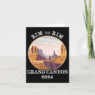South Rim To North Rim Grand Canyon National Park Card