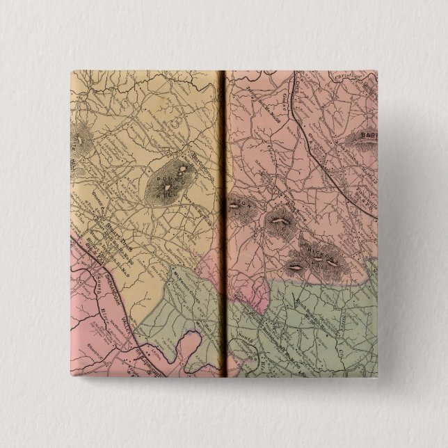 South River, Augusta County 15 Cm Square Badge (Front)