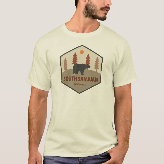 South San Juan Wilderness Colorado Bear T-Shirt (Front)