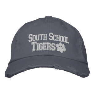 South School Tigers Embroidered Distressed Hat
