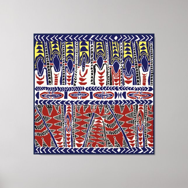 South Seas Samoa Batik Canvas Print (Front)