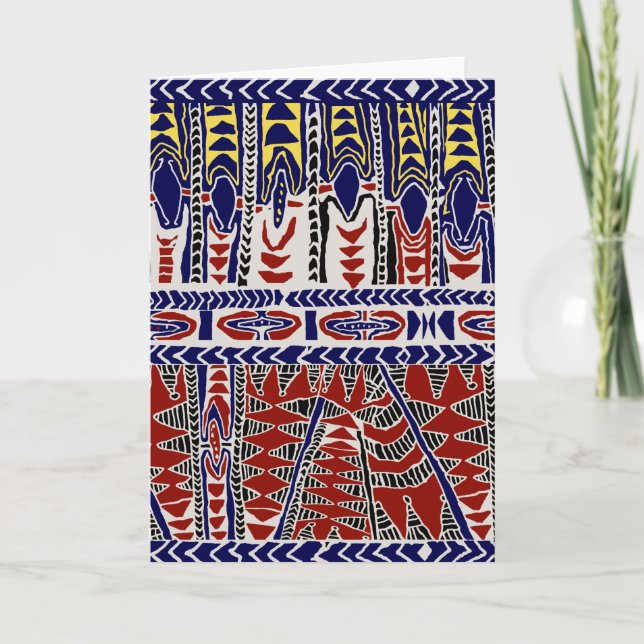 South Seas Samoa Batik Card (Front)