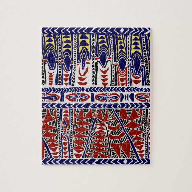South Seas Samoa Batik Jigsaw Puzzle (Vertical)