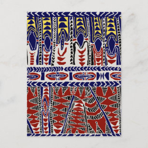 South Seas Samoa Batik Postcard