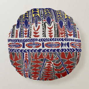South Seas Samoa Batik Round Cushion