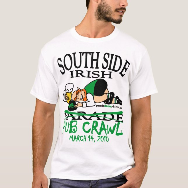 SOUTH SIDE IRISH PUB CRAWL T-Shirt (Front)