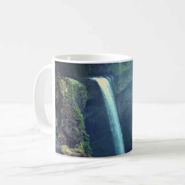 South Silver Falls, Oregon Coffee Mug (Front Left)