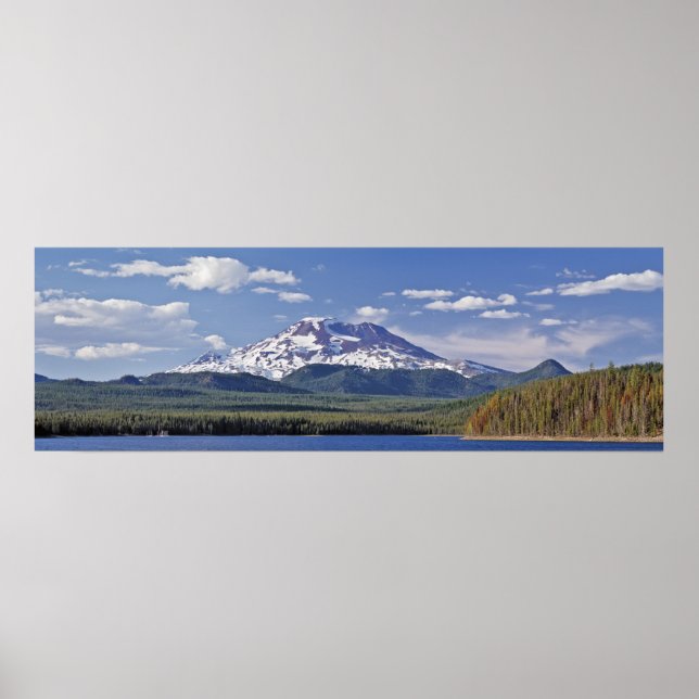 South Sister, Elk Lake, Oregon Poster (Front)