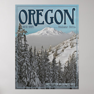 South Sister from Bachelor Butte Poster