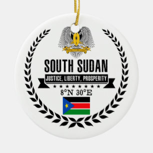 South Sudan Ceramic Tree Decoration