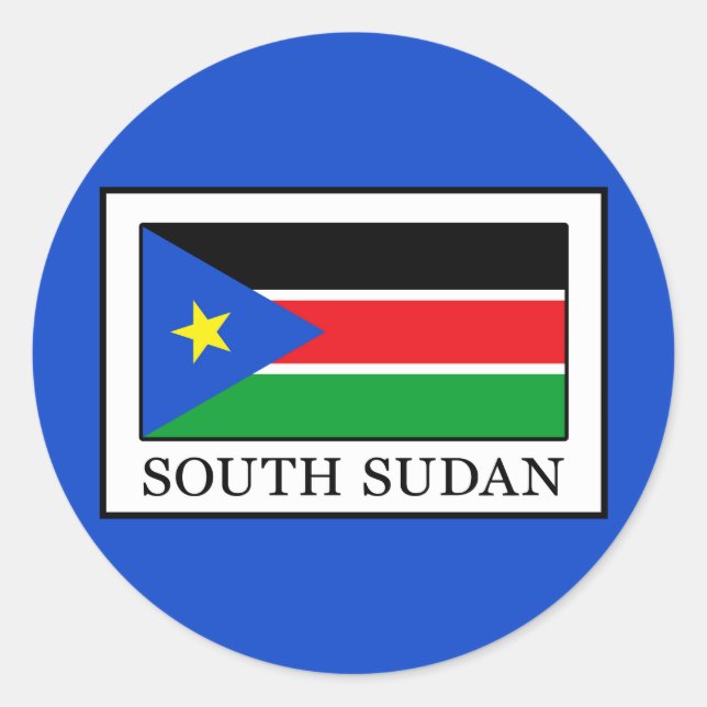 South Sudan Classic Round Sticker (Front)