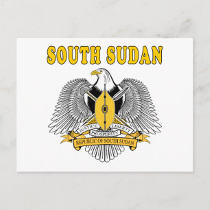 South Sudan Coat Of Arms Designs Postcard