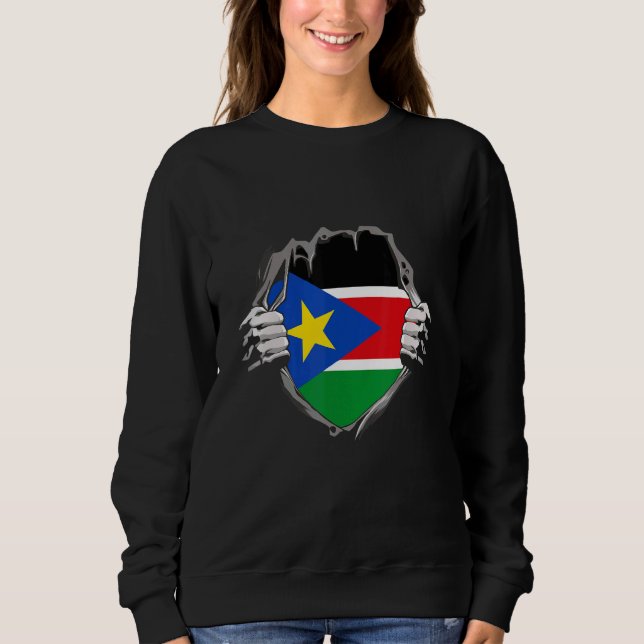 South Sudan Flag 1 Sweatshirt (Front)