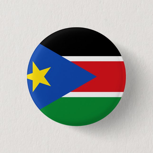 South Sudan Flag 3 Cm Round Badge (Front)