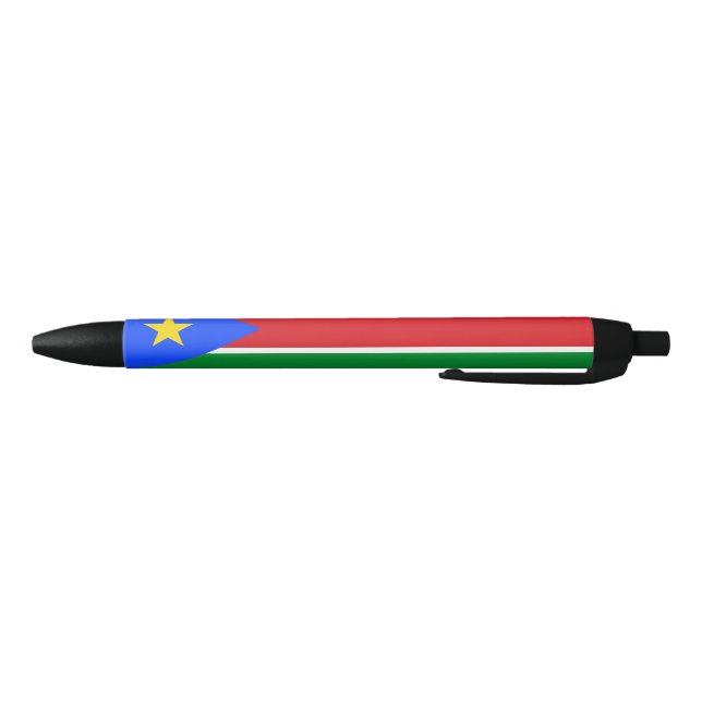 South Sudan Flag Black Ink Pen (Bottom)