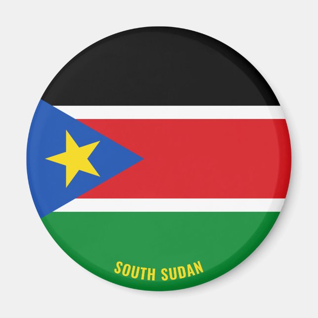 South Sudan Flag Charming Patriotic Magnet (Front)