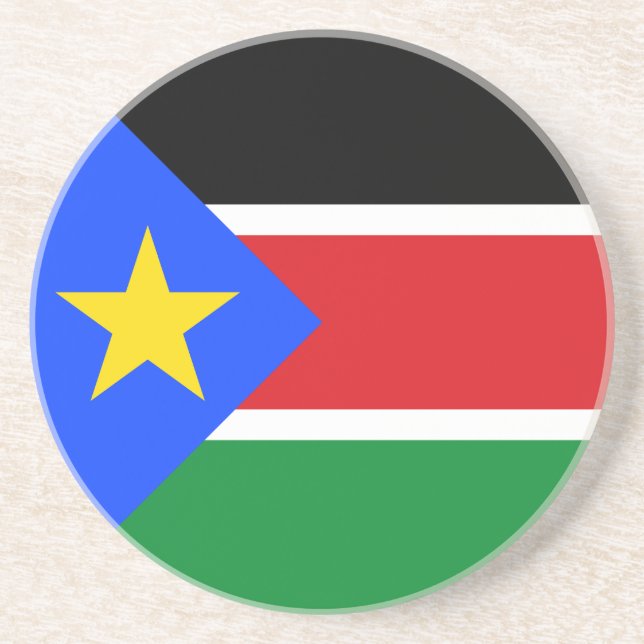 South Sudan Flag Coaster (Front)