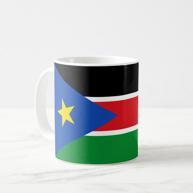 South Sudan Flag Coffee Mug (Front Left)