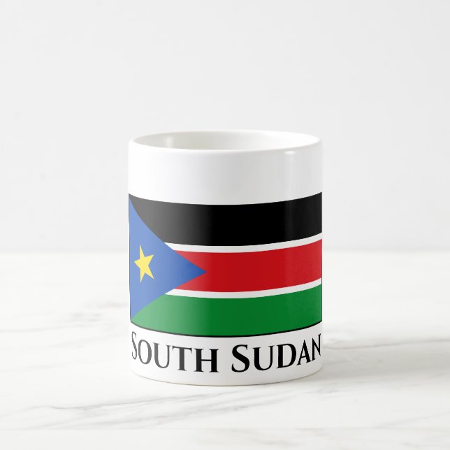 South Sudan Flag Coffee Mug (Center)