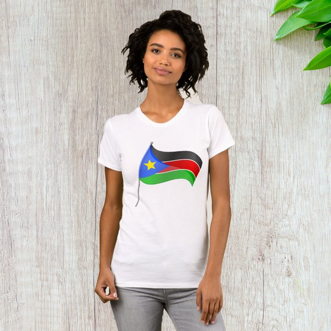 South Sudan Flag Country Colours Womens T-Shirt (Creator Uploaded)