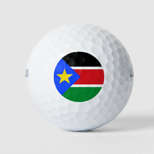 South Sudan Flag Golf Balls (Front)