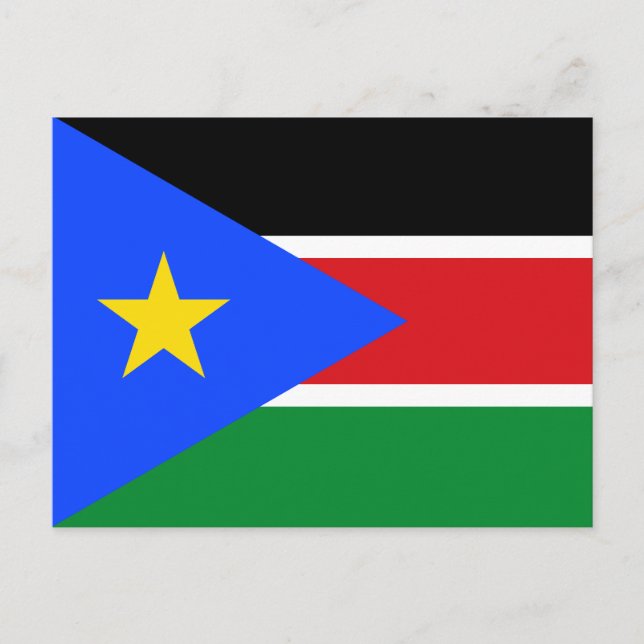 South Sudan Flag Postcard (Front)