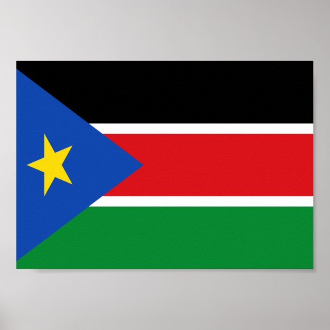 South Sudan Flag Poster (Front)