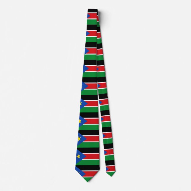South Sudan Flag Tie (Front)