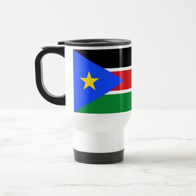 South Sudan Flag Travel Mug (Left)