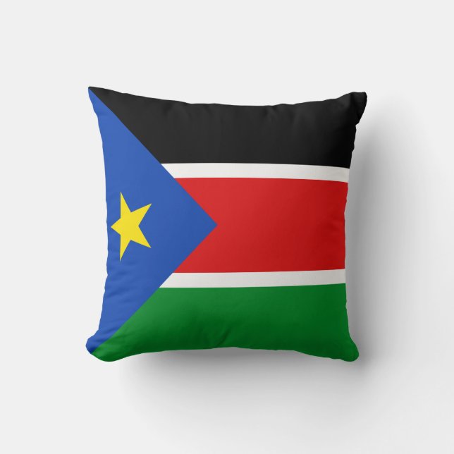 South Sudan Flag x Flag Pillow (Front)