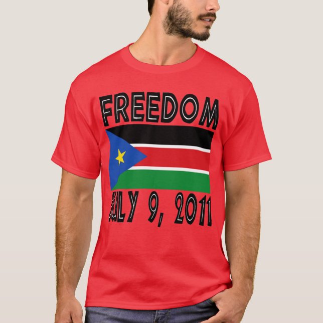 South Sudan Freedom Flag Tshirt (Front)