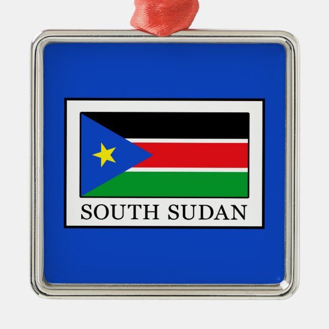 South Sudan Metal Tree Decoration (Front)