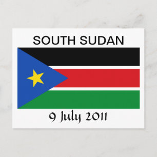 South Sudan National Flag Postcard
