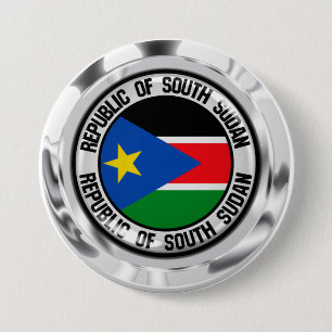 South Sudan Round Emblem 7.5 Cm Round Badge