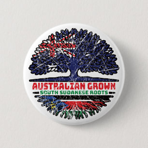 South Sudan South Sudanese Australian Australia 6 Cm Round Badge