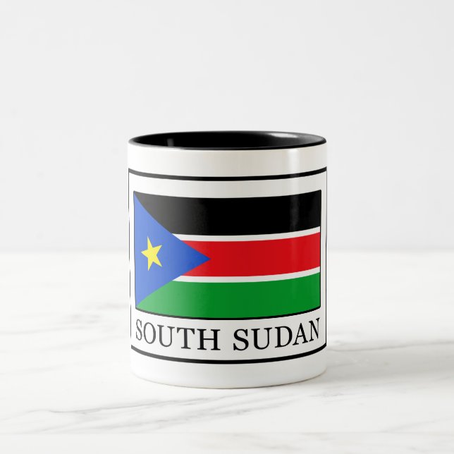 South Sudan Two-Tone Coffee Mug (Center)