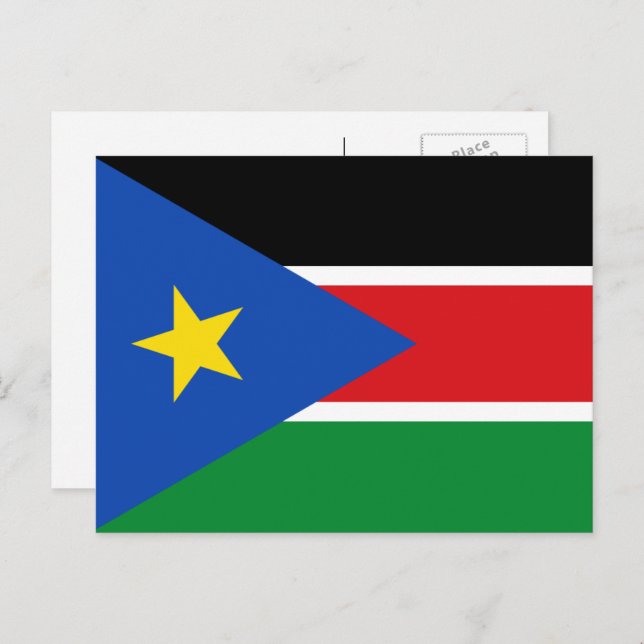 South Sudanese Flag, Flag of South Sudan Postcard (Front/Back)