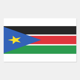 South Sudanese Flag, Flag of South Sudan Rectangular Sticker