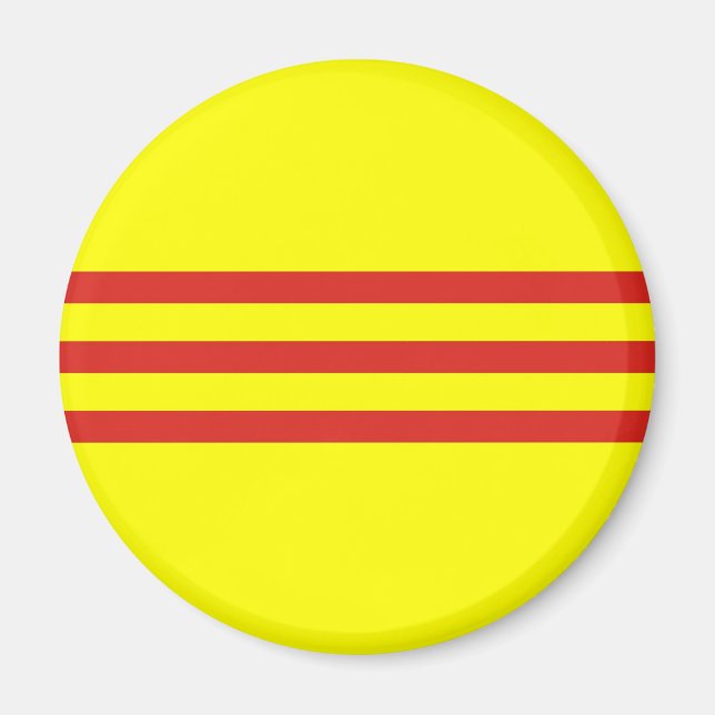 south vietnam ethnic flag magnet (Front)