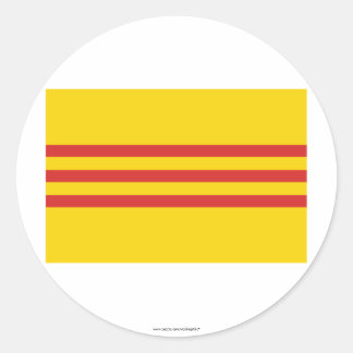South Vietnam Flag Classic Round Sticker