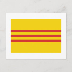 South Vietnam Flag Postcard