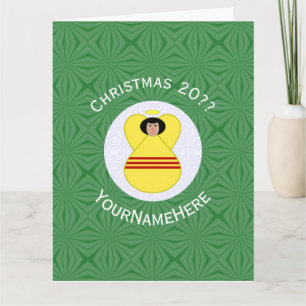 South Vietnamese Angel Christmas Flag Personalised Card