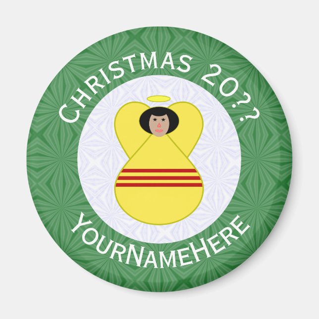 South Vietnamese Angel Christmas Flag Personalised Magnet (Front)