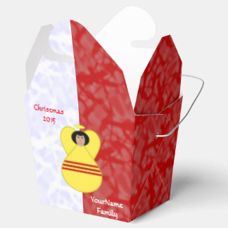 South Vietnamese Angel Flag on Red and White  Favour Box