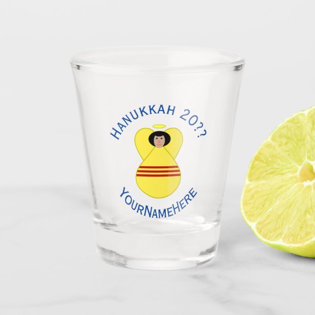 South Vietnamese Flag Hanukkah Angel Personalised  Shot Glass (Front)