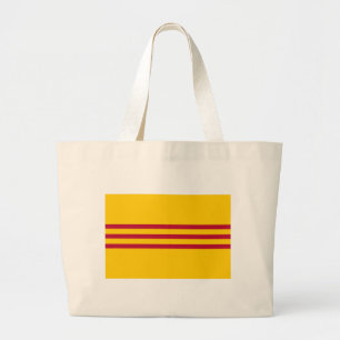 South Vietnamese Flag - Vietnam Cờ vàng ba sọ Large Tote Bag