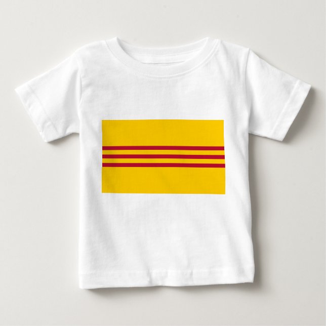 South Vietnamese Flag - Vietnam Cờ vàng ba sọc đỏ Baby T-Shirt (Front)