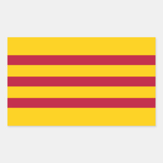 South Vietnamese Flag - Vietnam Cờ vàng ba sọc đỏ Rectangular Sticker