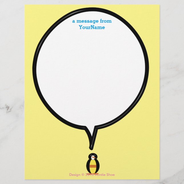 South Vietnamese Talking Ms Penguin Personalised (Front)